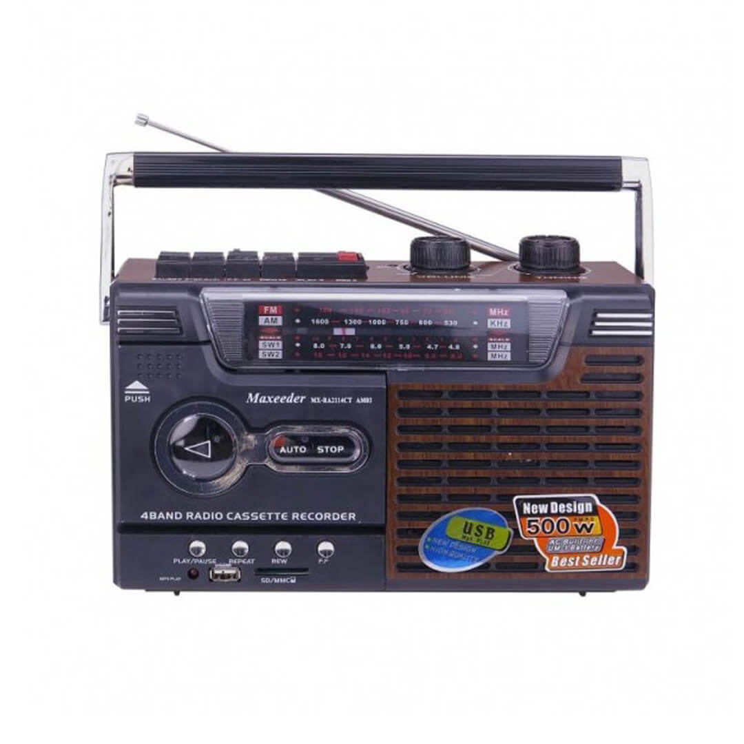 رادیو مکسیدر طرح قدیم شارژی کاست خور مدل AM03