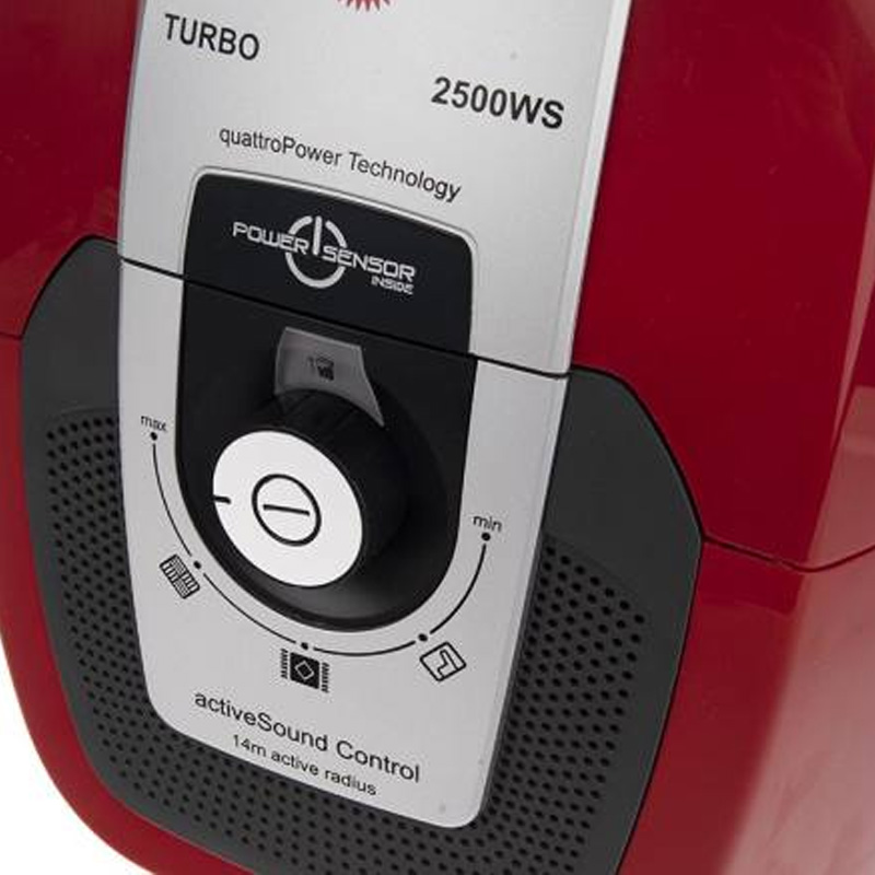 جاروبرقی پارس خزر مدل Turbo 2500WS با توان 2500 قرمز